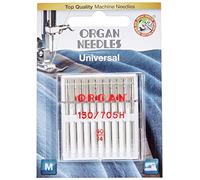 ORGAN NEEDLES 5110090BL Nadeln, Metal, Silber, 90/14 Größe, 10