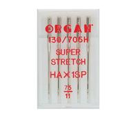 Organ Needles 5435075 Maschinennadeln, Silber, 75/11 Größe, 5 Count