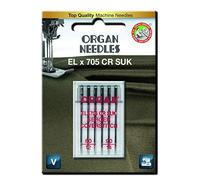 Organ Needles 5487000BL Nadeln Blisterpackung, Silber, 80/90 Größe, 6 Count