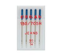 Organ Needles 5524090 Maschinennadeln, Silber, 90/14 Größe, 5 Count