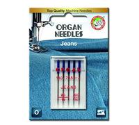 Organ Set aus 5 Nähmschinennadeln für Jeans und andere schwere Stoffe in den Stärken 90-100