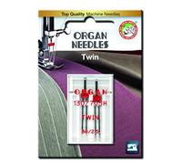 Organ Sewing Machine Twin Needles Size 80/2.5 WILL FIT, Brother, Janome, Singer,Universal by Organ