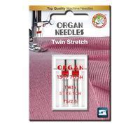 Organ Stretch-Zwillingsnadel Stärke 75/ 2,5/ System 130/705HSB/ 2 Nadeln