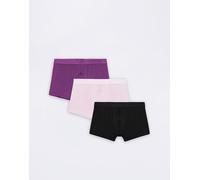 Organic Basics Soft Touch Trunks 3-pack Aubergine / Soft Lilac / Black L
