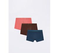 Organic Basics Soft Touch Trunks 3-pack Terracotta / Rich Brown / Midnight Blue L