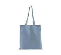 Westford Mill Baumwolltaschen Einkaufstaschen mit langen Henkel Blau (Dusty)