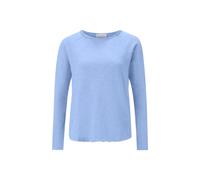 Langarmshirt RICHROYAL "2409 O HJ LS", Damen, Gr. S, urban lime, Single Jersey, Obermaterial: 100% Baumwolle, Rundhals, Shirts Langarmshirt, mit offener Ausschnittkante und Saum (46205134-S) urban lim