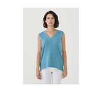 ORGANICATION Bio-Damen-Tank-Top mit V-Ausschnitt petrol blue, XS
