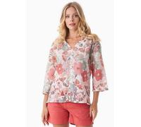 ORGANICATION Bluse aus Bio-Baumwoll-Voile mit Blumenmuster Flower Garden XS