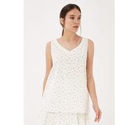 ORGANICATION Blusentop aus TENCEL Lyocell mit Allover-Print White XS
