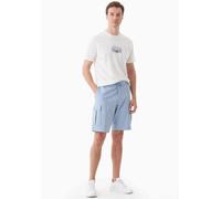 ORGANICATION Cargo-Sweatshorts aus Bio-Baumwolle Ice Bluıe XXL
