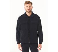 ORGANICATION Full Zip Cord Overshirt aus Bio-Baumwolle Blau(Dark Navy) XL