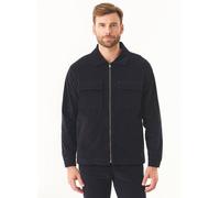 ORGANICATION Full Zip Cord Overshirt aus Bio-Baumwolle Blau(Dark Navy) XXL