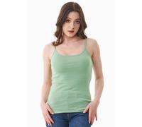 ORGANICATION Geripptes Basic Top aus Bio-Baumwolle Matcha Green M