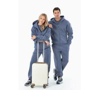 ORGANICATION JENNA | Essentials Travel Unisex Full Zip-Hoodie aus Bio-Baumwolle und recyceltem Polyester Soft Indigo M