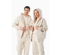 ORGANICATION JENNA | Essentials Travel Unisex Full Zip-Hoodie aus Bio-Baumwolle und recyceltem Polyester Off White M