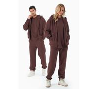 ORGANICATION JENNA | Essentials Travel Unisex Full Zip-Hoodie aus Bio-Baumwolle und recyceltem Polyester Bitter Chocolate M