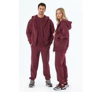ORGANICATION JENNA | Essentials Travel Unisex Full Zip-Hoodie aus Bio-Baumwolle und recyceltem Polyester Bordeaux M