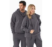 ORGANICATION JENNA | Essentials Travel Unisex Full Zip-Hoodie aus Bio-Baumwolle und recyceltem Polyester Shadow M