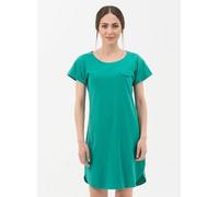 ORGANICATION Jerseykleid aus Bio-Baumwolle mit Leinen emerald XS