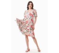 ORGANICATION Kleid aus Bio-Baumwoll-Voile mit Blumenmuster Flower Garden M
