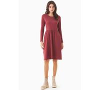ORGANICATION Langarm-Jerseykleid aus Bio-Baumwolle Syrah Red XS