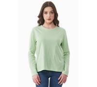 ORGANICATION Langarmshirt aus Bio-Baumwolle Foam Green L