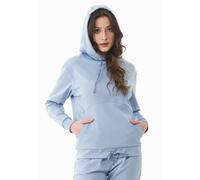 ORGANICATION Leichte Hoodie aus Bio-Baumwolle Ice Blue XL