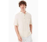 ORGANICATION Poloshirt aus Bio-Baumwolle mit Waffelstruktur Natural M