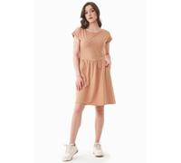 ORGANICATION Slub-Jersey-Kleid aus Bio-Baumwolle Tan L