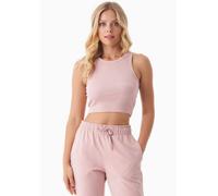 ORGANICATION SONNIA | Cropped Rib Top aus Bio-Baumwolle Light Rose XS