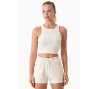 ORGANICATION SONNIA | Cropped Rib Top aus Bio-Baumwolle Off White L