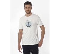 ORGANICATION T-Shirt aus Bio-Baumwolle mit Anker-Print Weiẞ(Off White) XL