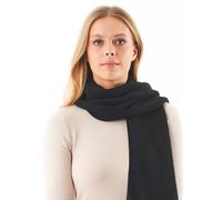 ORGANICATION Unisex Strickschal aus Bio-Baumwolle BLACK ONE SIZE