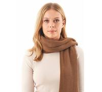 ORGANICATION Unisex Strickschal aus Bio-Baumwolle Braun(Camel) ONE SIZE