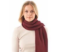 ORGANICATION Unisex Strickschal aus Bio-Baumwolle Rot(Bordeaux) ONE SIZE