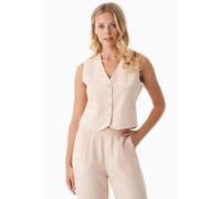ORGANICATION Weste aus TENCEL Lyocell und Leinen Beige(Soft Beige) M