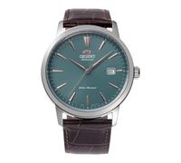 Orient Herrenuhr Bambino RA-AC0F13E 42 mm Automatik Analog Saphirglas Braunes Lederband