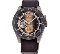 Orient Armbanduhr Herren, Retro Future, Automatik, Edelstahl, Leder Braun, Durchmesser 40mm, RA-AR0204G00B