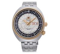 Orient Automatik Herren Armbanduhr aus Edelstahl in der Farbe Silber-Gold 44mm, Wasserdichtigkeit: 20Bar, RA-AA0E01S19B