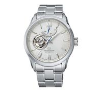 Orient Automatik Herren Armbanduhr aus Edelstahl in der Farbe Silber-weiß, Gehäuse 40 mm, wasserdichte: 10 ATM, RE-AT0003S00B