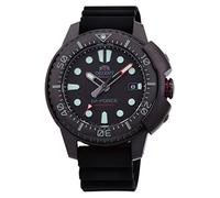 Orient Automatik Herren Armbanduhr aus Edelstahl und Silikon in der Farbe Schwarz 45mm, Wasserdichtigkeit: 20Bar, RA-AC0L03B00B