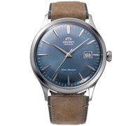 Orient Herren Armbanduhr in der Farbe Beige mit Armband aus Leder, Wasserdichtigkeit: 3 bar, Gehäusedurchmesser: 42 mm, RA-AC0P03L10B