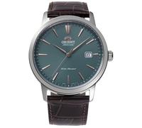Orient Bambino RA-AC0F13E30B Automatik Herrenuhr - European Exclusive, Saphirglas, Edelstahlgehäuse, Lederarmband, 41.6 mm, Ausstellungsgehäuseboden
