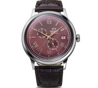 Orient Herren Armbanduhr in der Farbe Braun mit Armband aus Leder, Wasserdichtigkeit: 3 bar, Gehäusedurchmesser: 40 mm, RA-AK0705R10B