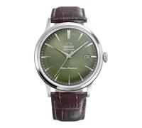 Orient Classic Bambino Classic - Herren Automatik und Handaufzug Mechanisch Klassisch Braun Lederband Edelstahlgehäuse Analog Grün Zifferblatt - RA-AC0029E