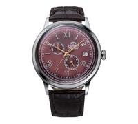Orient Classic Bambino V8 AK07 Herrenuhr mit automatischem Handaufzug, elegant, Bordeaux, Kleid