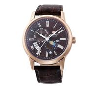 Orient Automatik-Herrenuhr Classic Sun & Moon RA-AK0009T30B Braun Edelstahlband 43 mm 5 bar