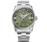Orient Star RE-AU0107E00B Herren-Armbanduhr mit grünem Zifferblatt, Edelstahlarmband