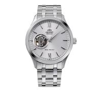 Orient Contemporary Open Heart AG03 Herren-Armbanduhr, automatisch, manuell aufziehbar, 39 mm Stahl Silber, Casual